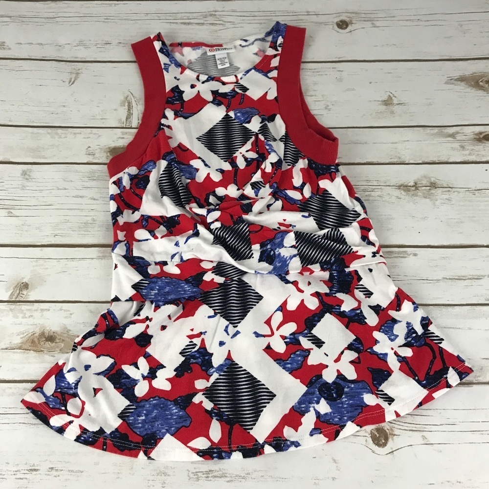 Peter Pilotto Red & Blue Top